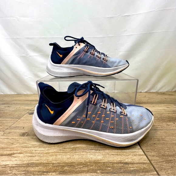 Nike‎ Womens EXP X14 AO3170-401 Blue Orange Running Shoes Sneakers Sz 9 M - Picture 1 of 9